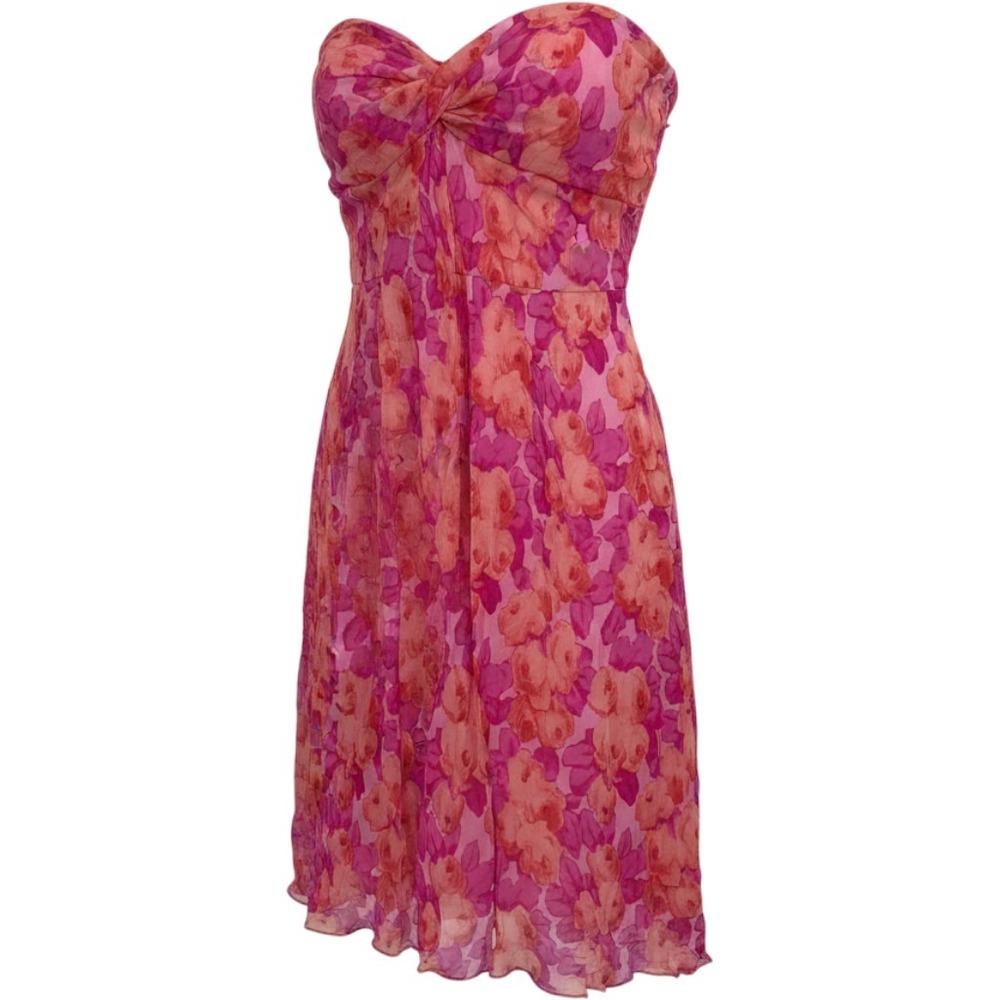 Tuleh Silk Floral Strapless Maxi — Runway Sample, NYFW Designer